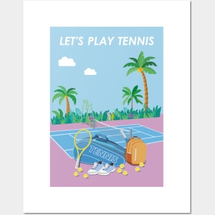 Let's play tennis. Posters and Art